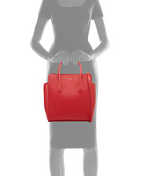 Nina Ricci Youkali North South Tote Bag Rouge Red
