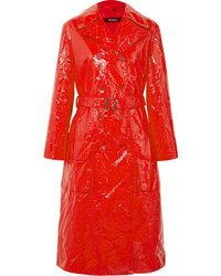 Red Leather Trenchcoat