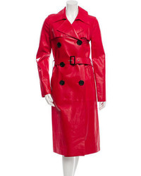 Derek Lam Leather Trench Coat W Tags