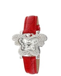 Peugeot Couture Crystal Accented Butterfly Watch