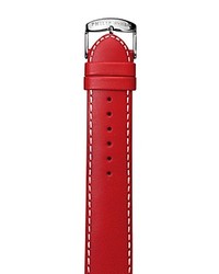 Philip Stein Red Stitched Calf Leather Watch Strap 22mm