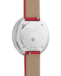 Piaget Possession 34mm 18 Karat White Gold Alligator And Diamond Watch