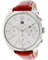 Tommy Hilfiger 1781483 Red Leather Analog Quartz Watch