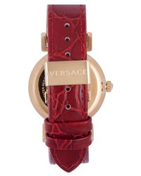 Versace Vanity Leather Strap Watch 35mm