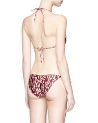 Vix Bali Ripple Print Side Tie Bikini Bottoms