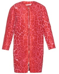 Moncler Gamme Rouge Elegantine Leopard Print Coat