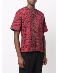 Dolce & Gabbana Leopard Print Short Sleeve T Shirt