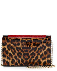 Christian Louboutin Vanite Small Leopard Print Clutch Bag