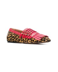L'Autre Chose Leopard Print Loafers