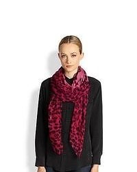 Red Leopard Scarf