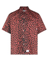 Red Leopard Short Sleeve Shirt