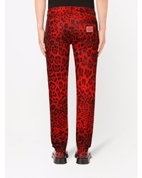 Dolce & Gabbana Leopard Print Skinny Jeans