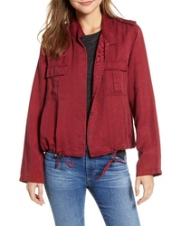 Red Lightweight Military Jacket