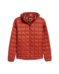 The North Face Thermoball Eco Hooded Jacket In Brick House Red At Nordstrom