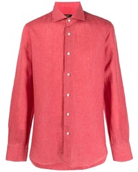 Barba Long Sleeve Linen Shirt