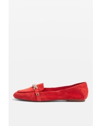 Topshop Loco Chain Trim Loafers