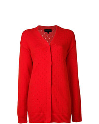 Cashmere In Love Long Perforated Cardigan