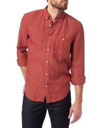 7 For All Mankind One Pocket Shirt In Cayenne