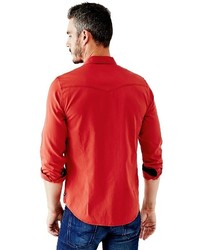 GUESS Cypress Long Sleeve Western Slim Fit Shirt
