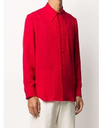 Gucci Gg Grid Jacquard Shirt