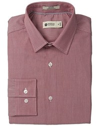 Haggar American Stripe Point Collar Regular Fit Long Sleeve Dress Shirt