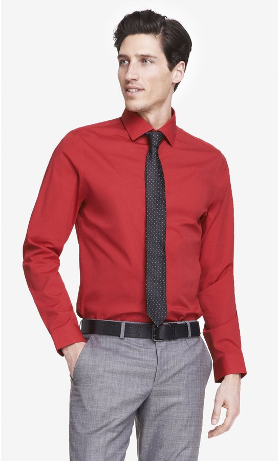 Express store red shirt