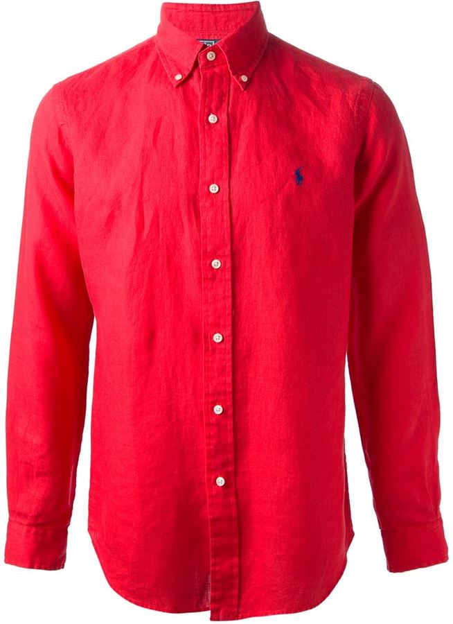 Polo Ralph Lauren Button Collar Shirt, $138 | farfetch.com | Lookastic