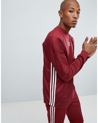 adidas Originals Authentic Long Sleeve Top In Red Dj2868