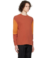 Schnayderman's Orange Oversized Long Sleeve T Shirt