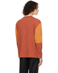 Schnayderman's Orange Oversized Long Sleeve T Shirt
