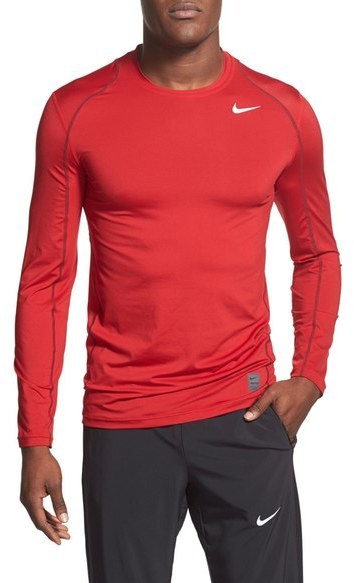mel Spændende fjer Nike Pro Coo Fitted Long Sleeve Dri Fit T Shirt, $32 | Nordstrom | Lookastic