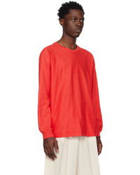 Homme Plissé Issey Miyake Red Release T 1 Long Sleeve T Shirt