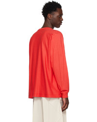 Homme Plissé Issey Miyake Red Release T 1 Long Sleeve T Shirt