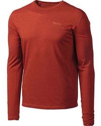 Marmot Saxon Ls Dark Mineral Heather T Shirts