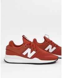 New Balance 247v2 Trainers In Red Ms247es