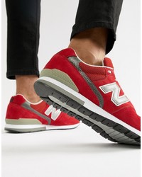 New Balance 996 Trainers In Red Mrl996ar