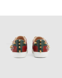 Gucci Ace Studded Leather Low Top Sneaker