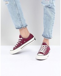 Converse Chuck 70 Ox Trainers In Burgundy