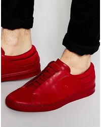 Men's Red Sneakers by Hugo Boss | Lookastic