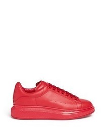 Alexander McQueen Larry Chunky Outsole Leather Sneakers