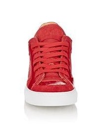 MM6 MAISON MARGIELA Mixed Material Sneakers Red
