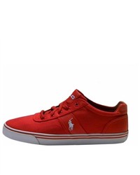 Polo Ralph Lauren Shoes Hanford Red Canvas Sneakers