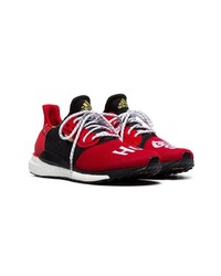 adidas Red And Black X Pharrell Williams Solar Hu Glide St Sneakers