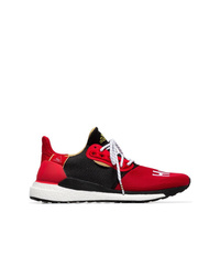 adidas Red And Black X Pharrell Williams Solar Hu Glide St Sneakers