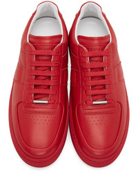 Maison Margiela Red Chunky Sole Sneakers