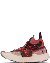 Nike Red Ispa Sense Flyknit Sneakers