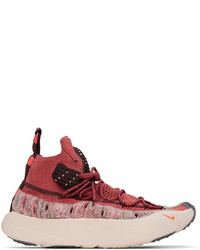 Nike Red Ispa Sense Flyknit Sneakers
