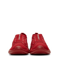 Prada Red Sport Knit 10 Sneakers