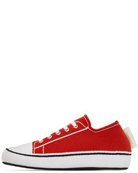 Marni Red Trompe Lil Jacquard Sneakers