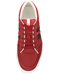 Gucci Ronnie Leather Low Top Sneaker Red